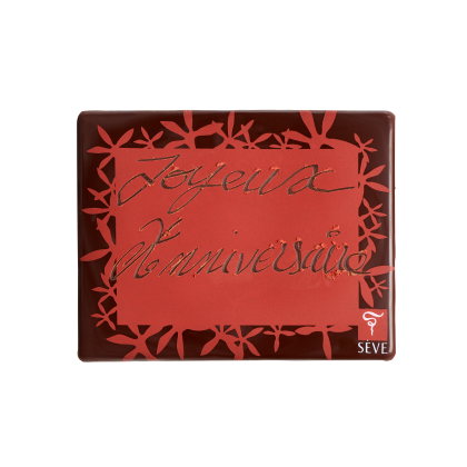 Personnalisation sur plaque chocolat