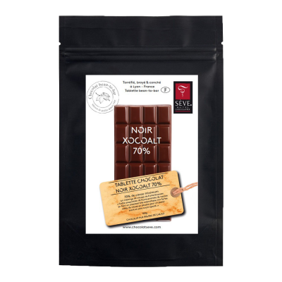 Tablette Xocoalt Fondant Noir Sans Sucre Ajouté 70%