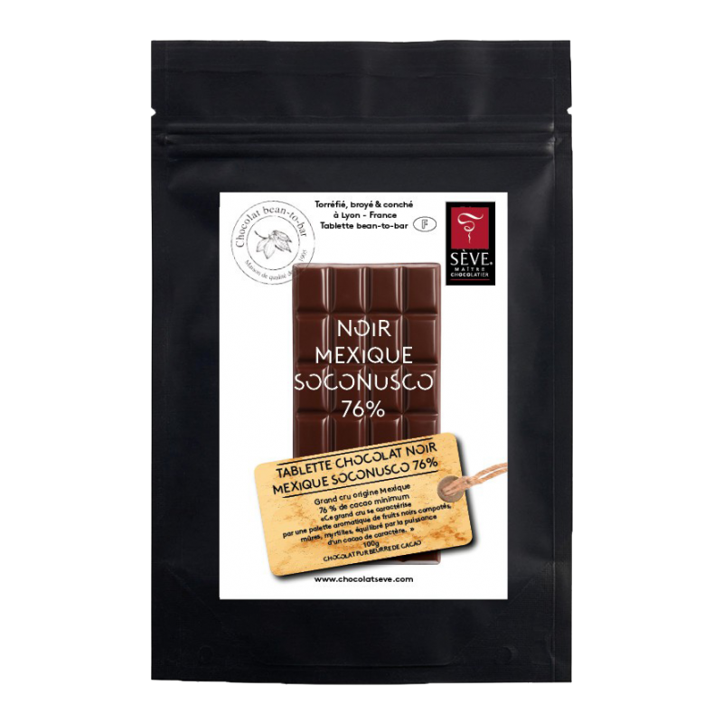Tablette Noir Mexique Soconusco 76%