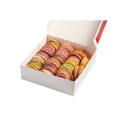 Macarons sucrés boîte pâtissière