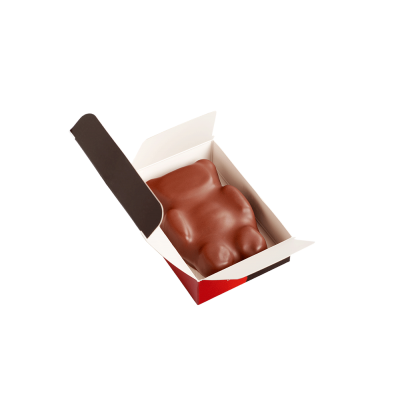 Ourson guimauve au chocolat au lait Sève - Boite Ouverte