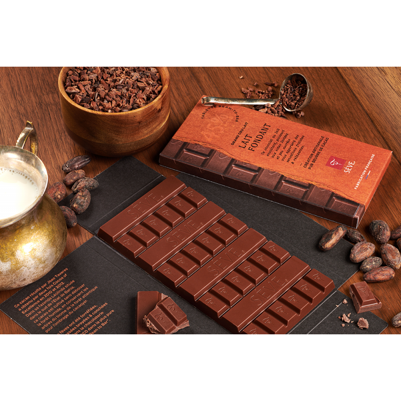 Tablette chocolat au lait 36% - Charloux chocolaterie – Charlouxchocolaterie