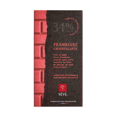 Tablette Framboise croustillante