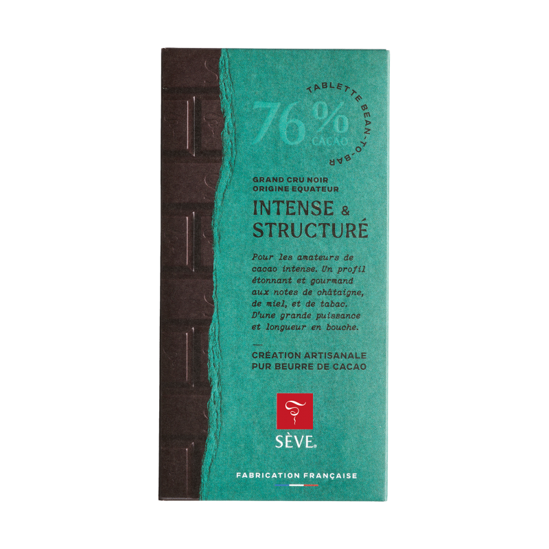Tablette Noir Equateur Arriba - 76% de cacao