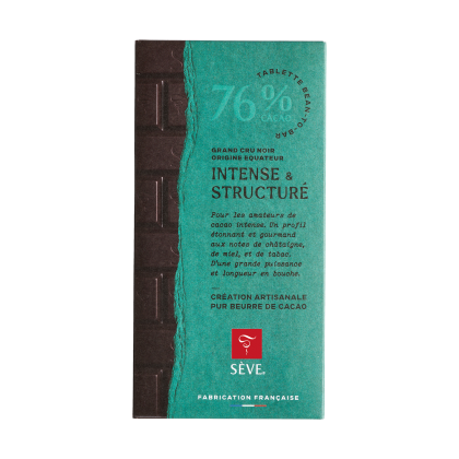 Tablette Noir Equateur Arriba - 76% de cacao