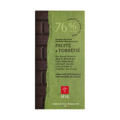 Tablette Noir Madagascar 76% de cacao