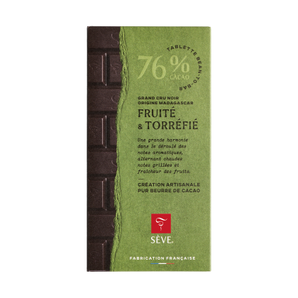 Tablette Noir Madagascar 76% de cacao