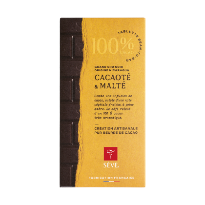 Tablette Noir Nicaragua 100% de cacao