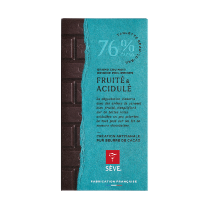 Tablette Noir Philippines Luna 76% de cacao