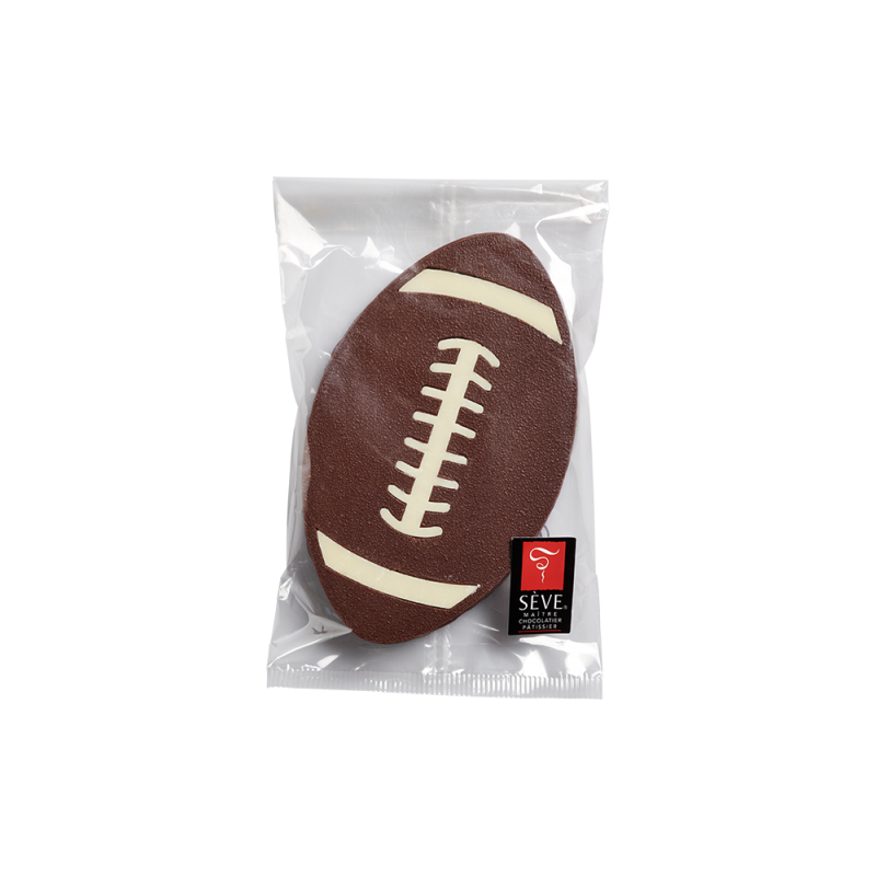 Ballon de rugby praliné noir