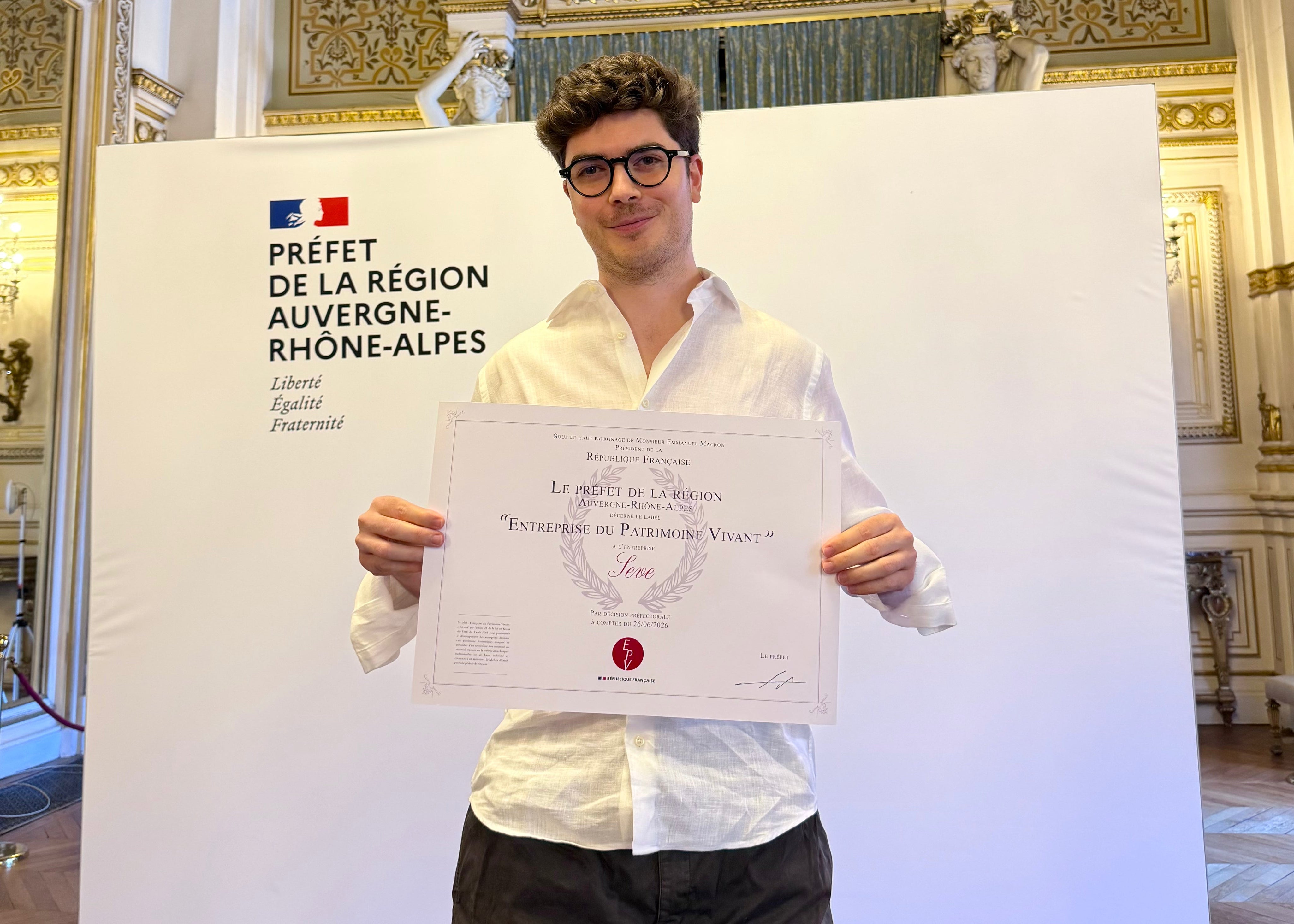 Sève décroche le label Entreprise du Patrimoine Vivant