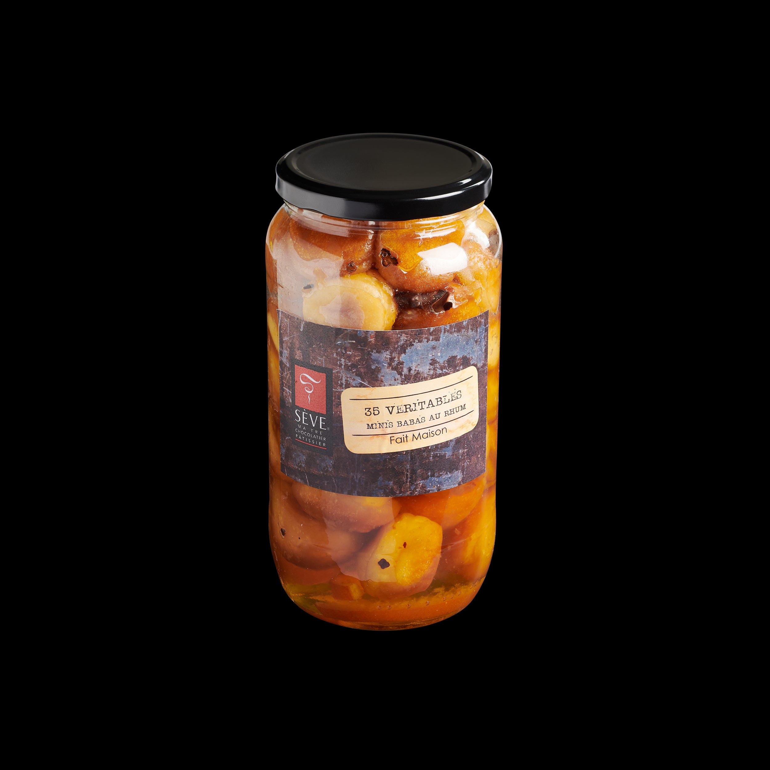 Minis Babas au rhum en bocal