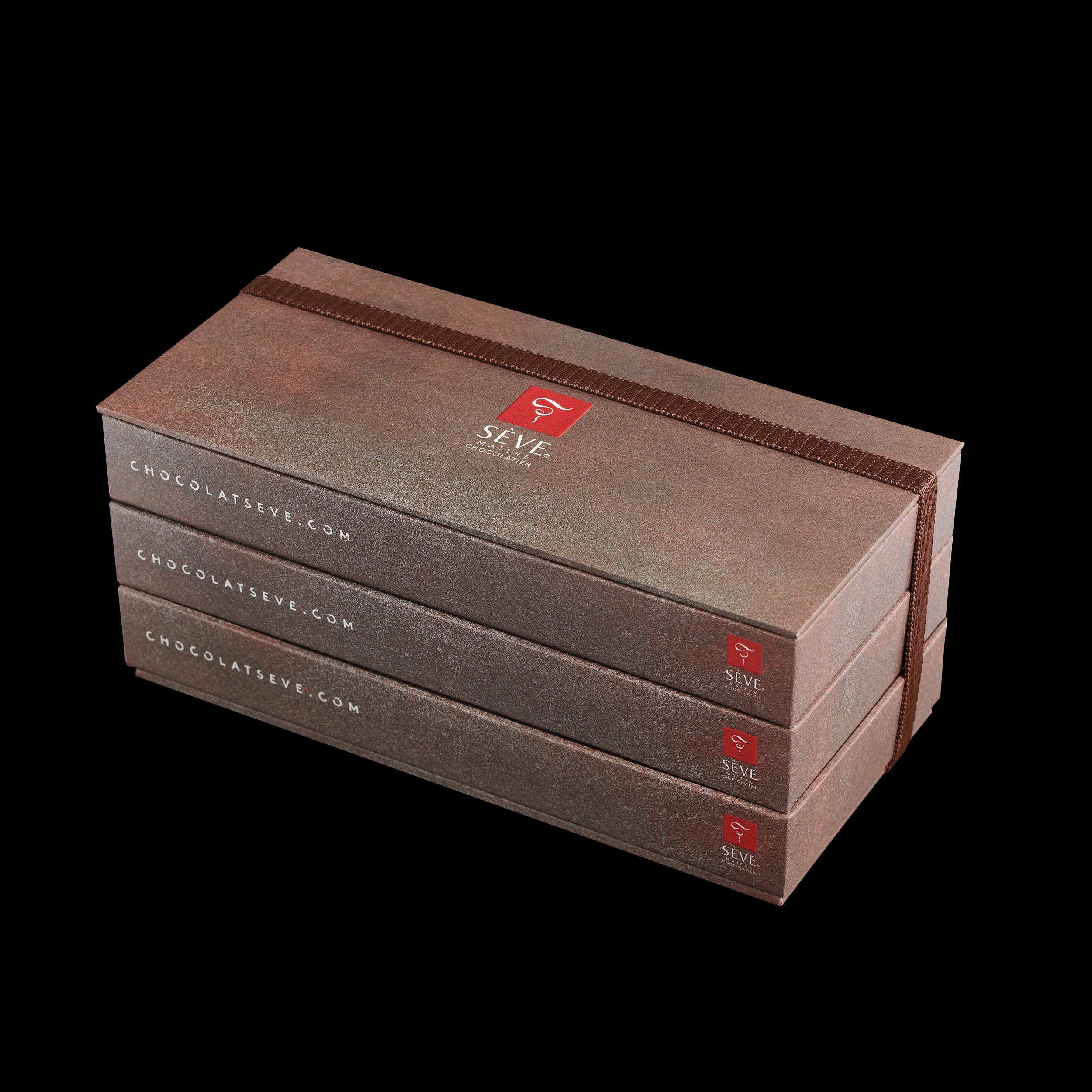 Boîte de chocolats noirs