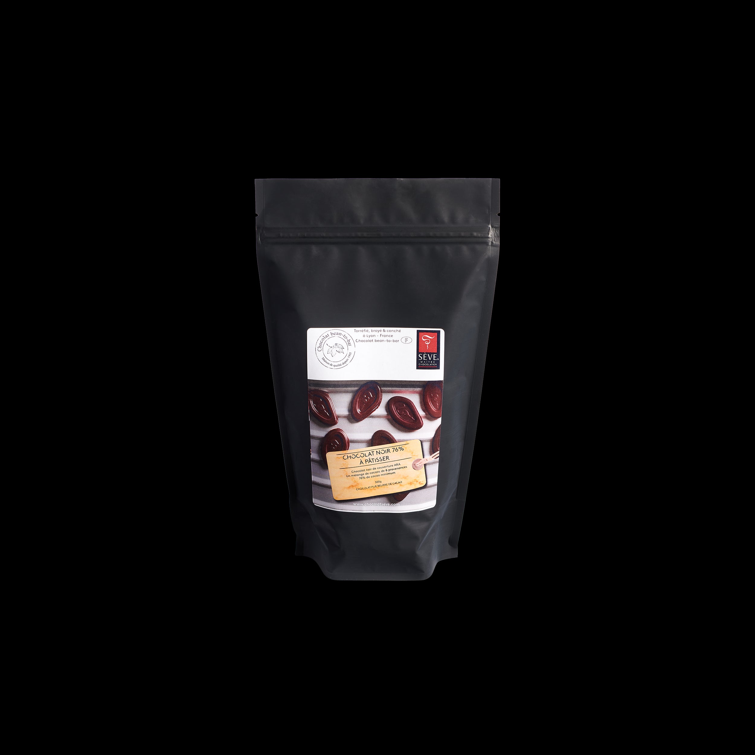 Chocolat noir fondant 76% de cacao à pâtisser