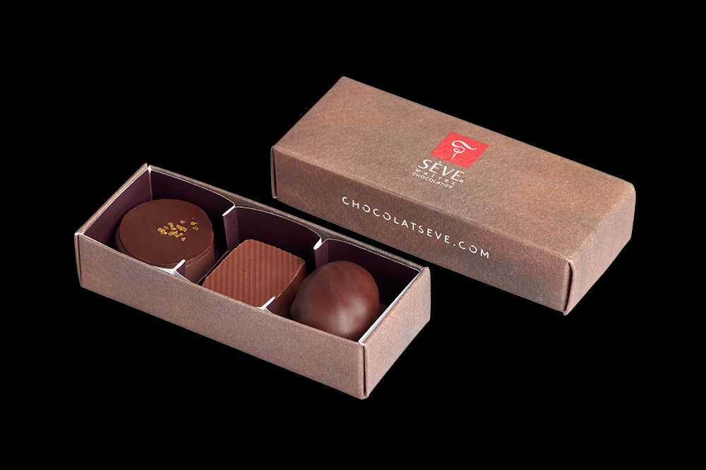 Mini-boîte de 3 chocolats