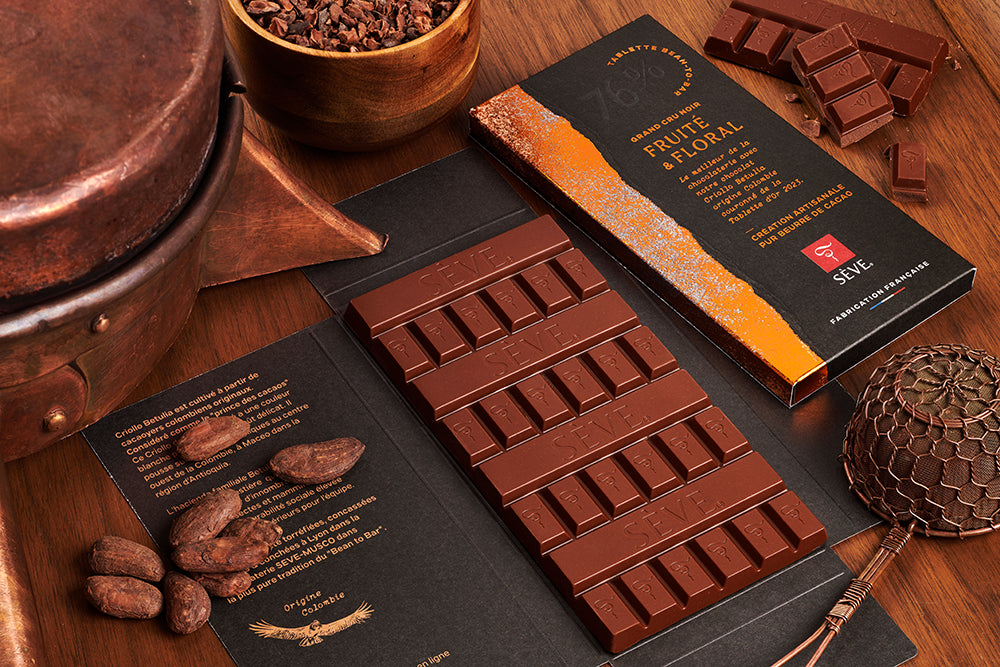 Colombie Criollo Betulia 76 % - Tablette de chocolat noir à 76 % de cacao