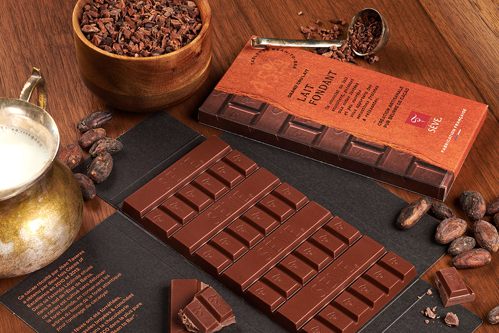 Tablette de chocolat au Lait Fondant 45% de cacao