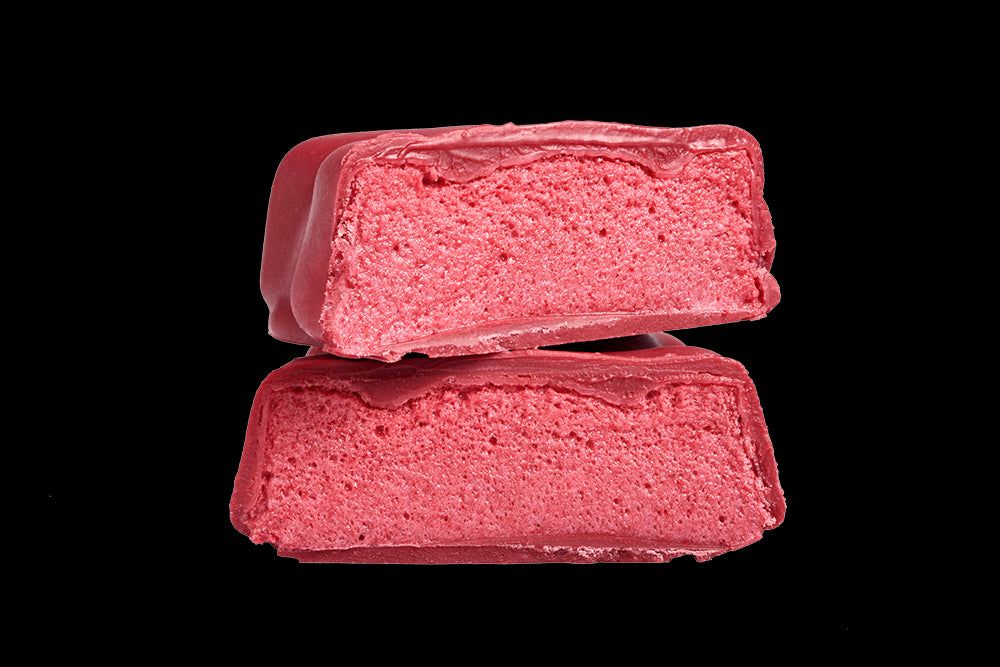 Ourson guimauve framboise