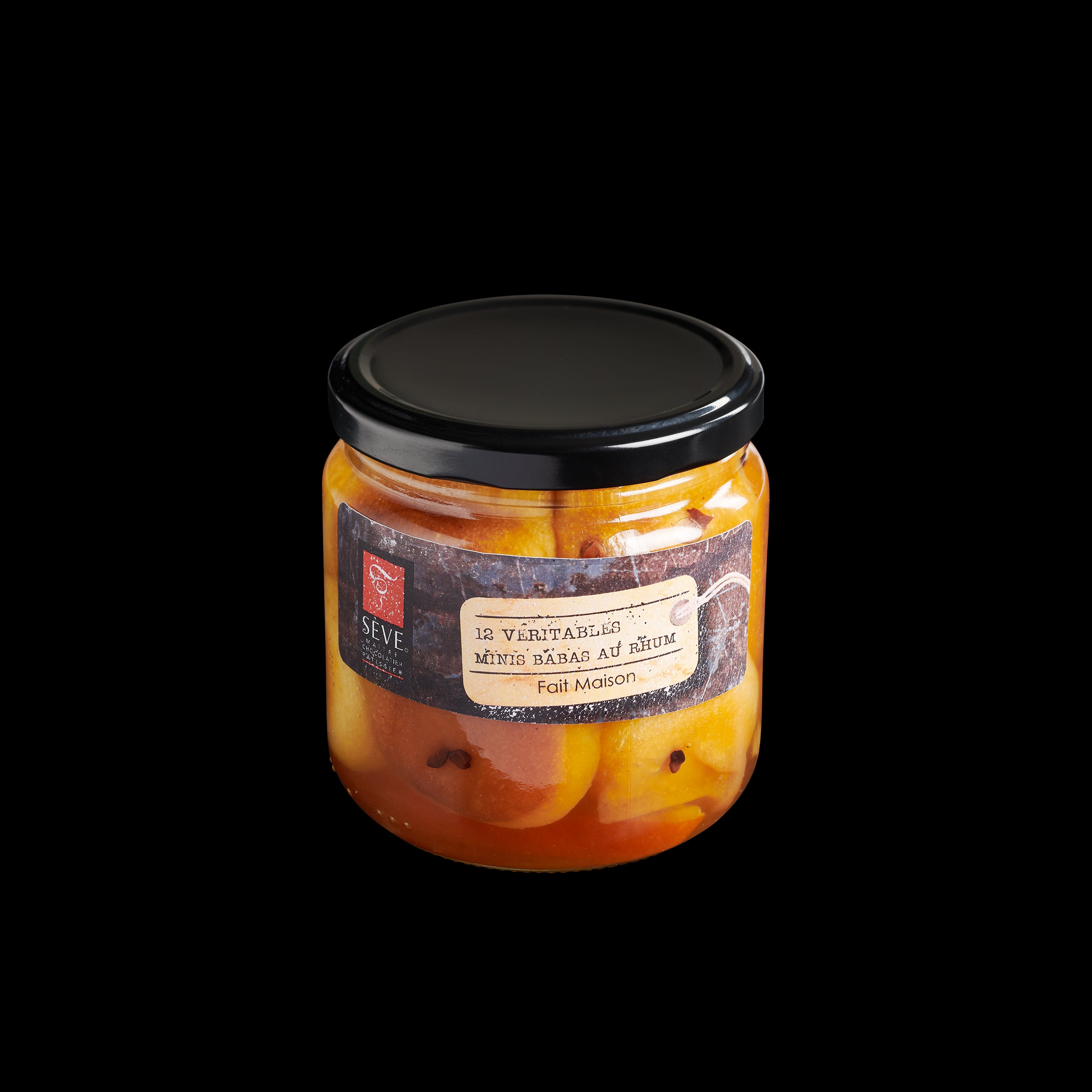 Minis Babas au rhum en bocal