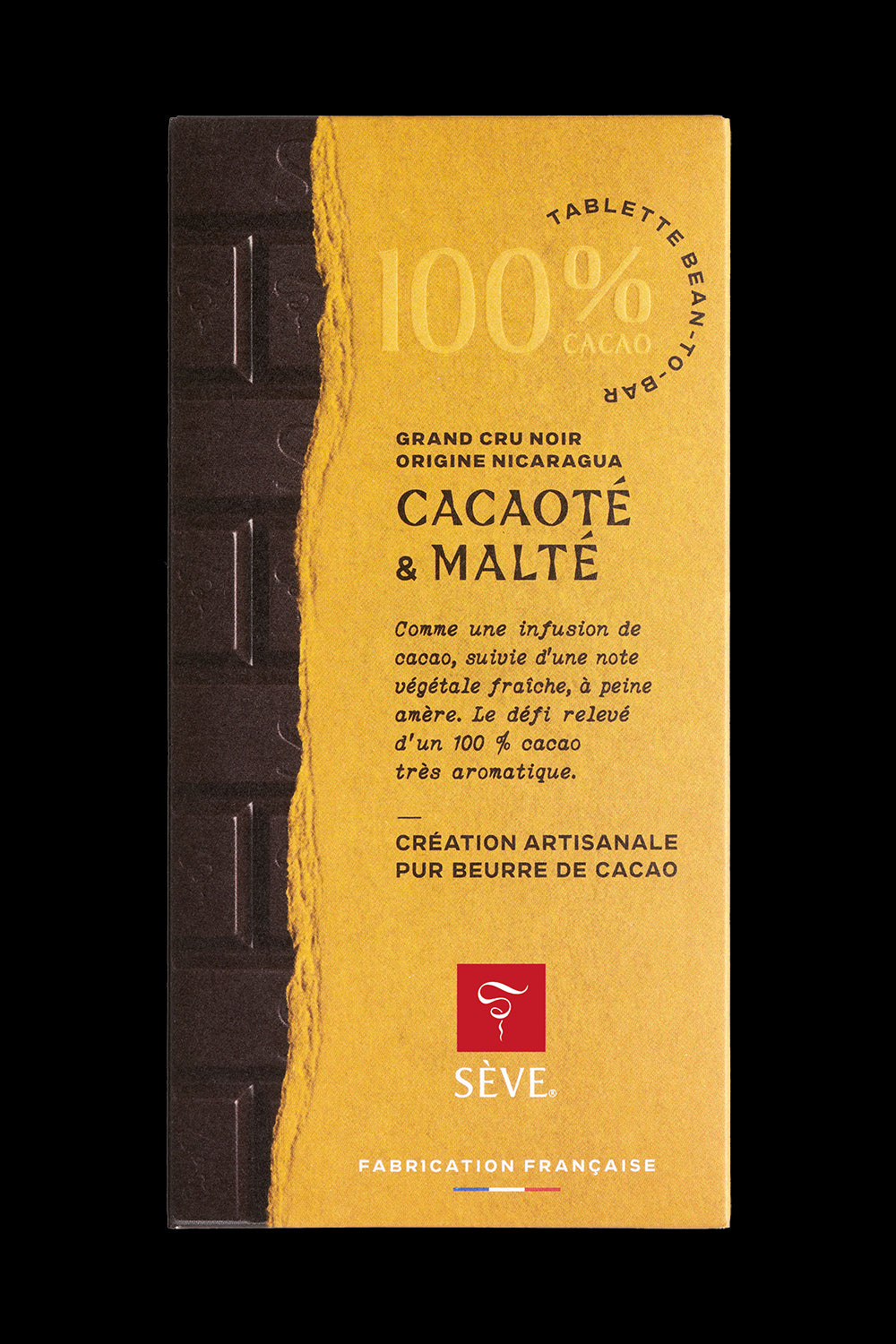 Tablette Noir à 100 % de cacao