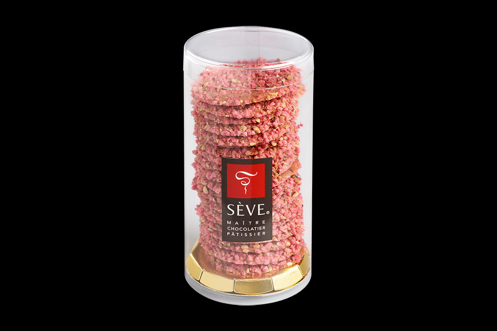 Tuiles aux pralines rouges