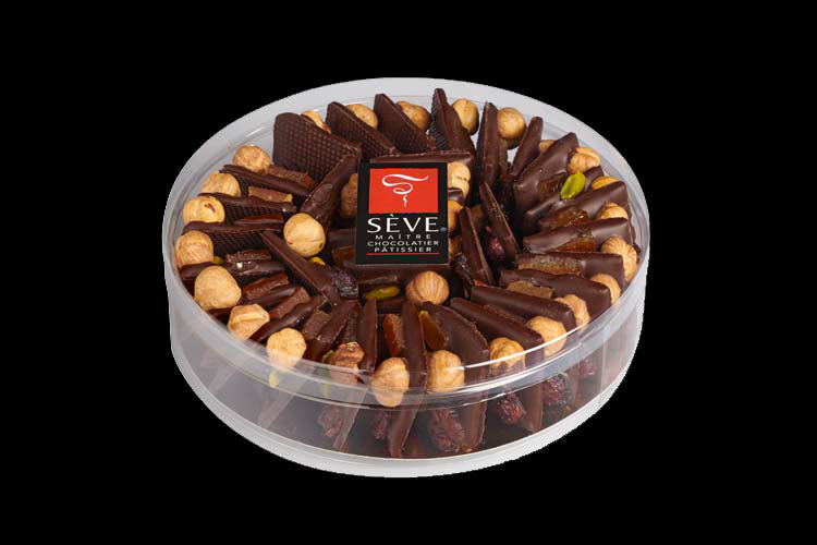 Mendiants au chocolat noir