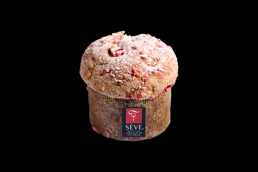 Panettone aux pralines rouges