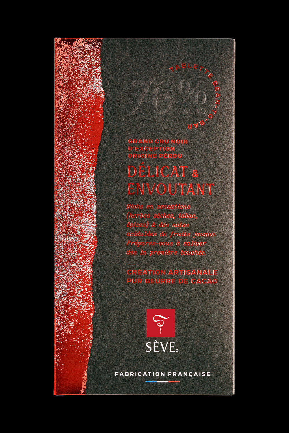Pérou Piura 76 % - Tablette de chocolat noir à 76 % de cacao