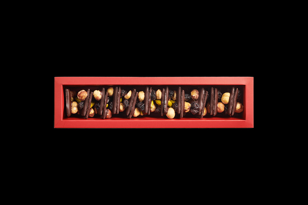 Mendiants au chocolat noir