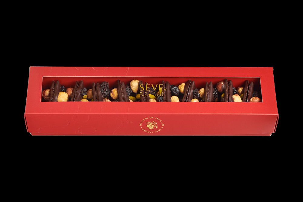 Mendiants au chocolat noir