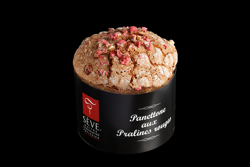 Panettone aux pralines rouges
