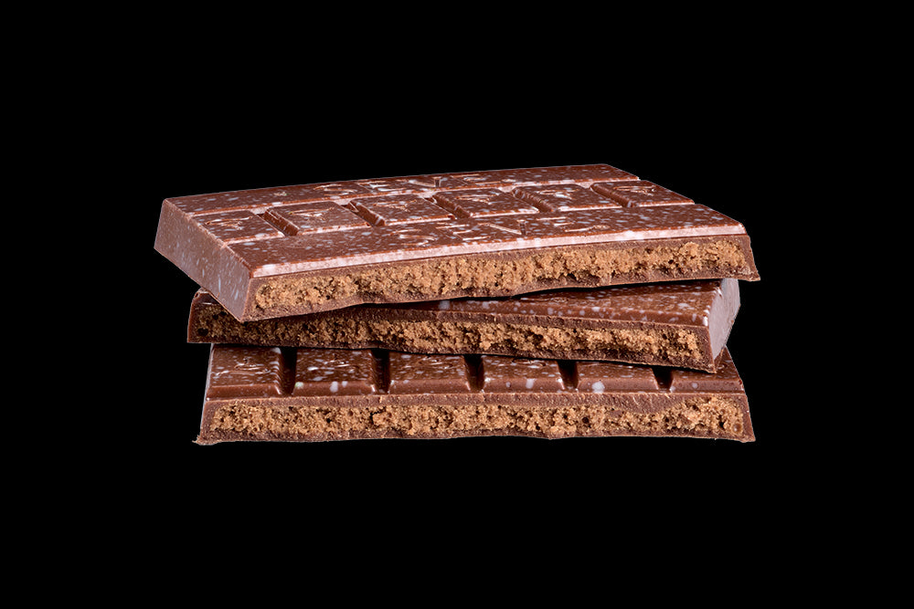 Tablette de chocolat noir fourrée au Praliné Coco