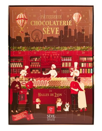 Calendrier de l’Avent Sève aux Halles de Lyon