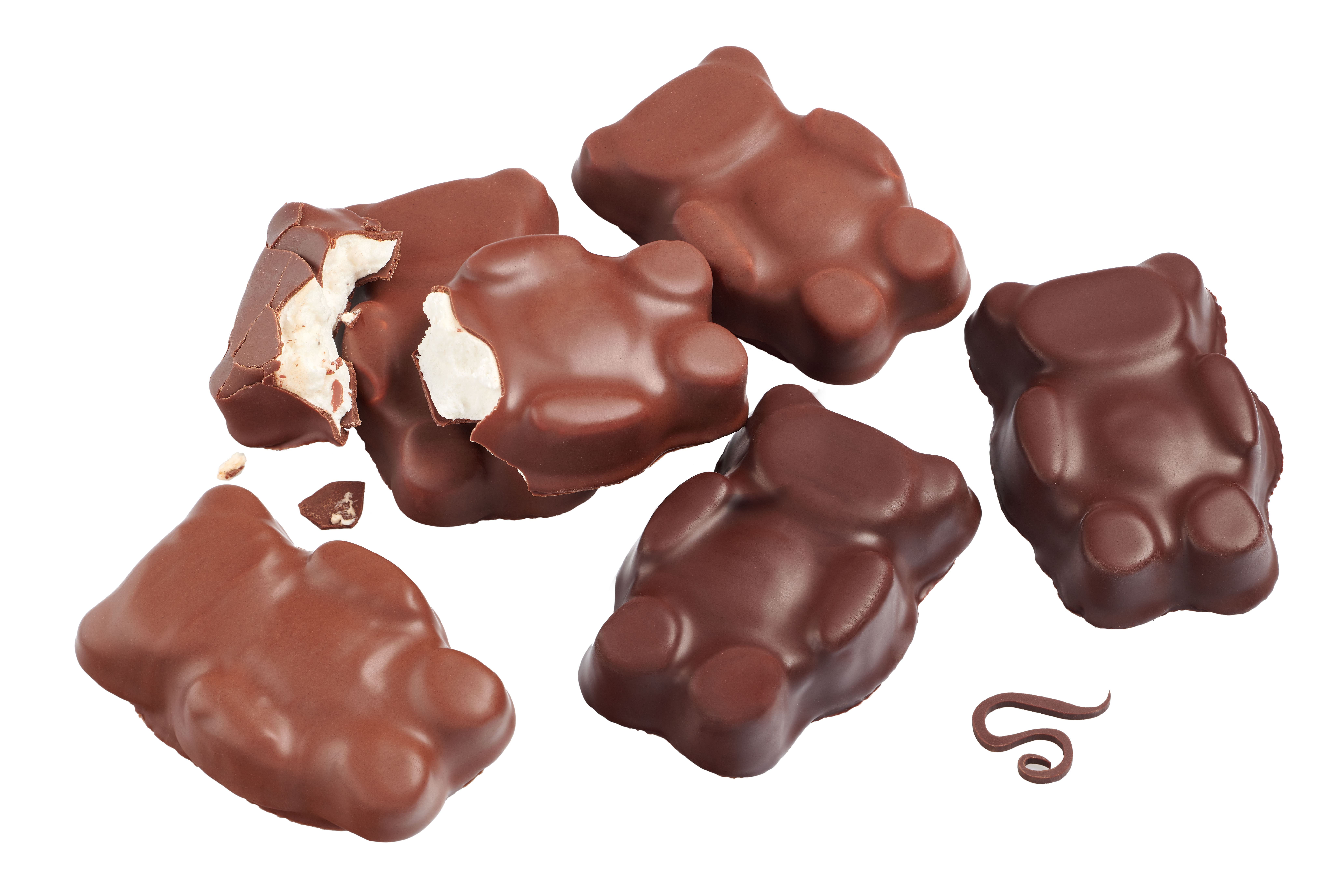 Ourson guimauve chocolat (étui de 9 nounours guimauve)