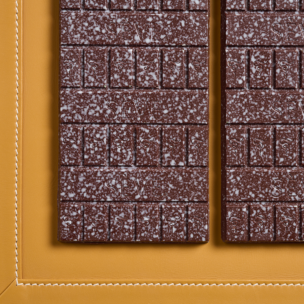 Tablette de chocolat framboise croustillante